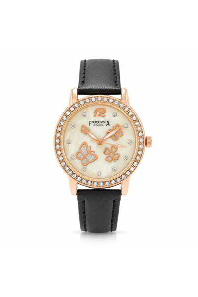 Watch Ceas pentru femei, Casual, Francesca di Geneva, Negru, FF375