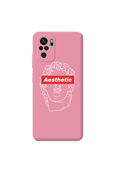 Other Xiaomi Redmi Note 10S Aesthetic Pink Colored Silicone TPU Θήκη