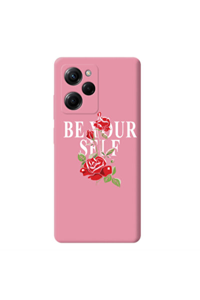 Other Xiaomi Poco X5 Pro Be Your Self Pink Colored Silicone TPU Θήκη
