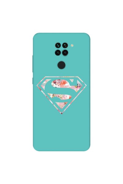 Other Xiaomi Redmi Note 9 Superman logo Turquoise Colored Silicone TPU Θήκη