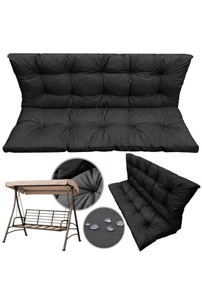 WBM Sewing Pernă de grădină pentru leagăne și bănci – Groasă, 180X60X50, Impe...