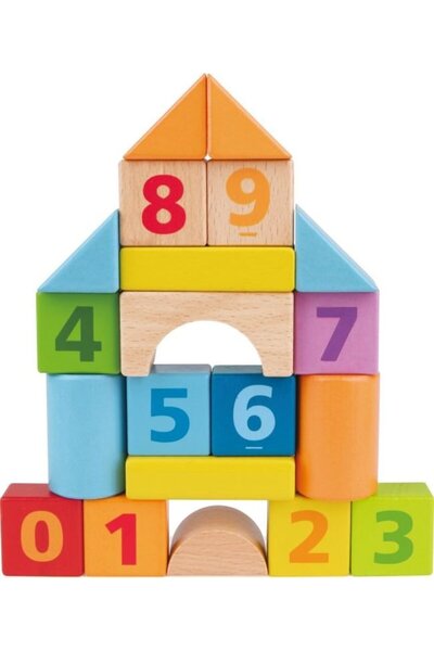 Hape Ξύλινα Αριθμητικά Τουβλάκια 20 Τεμάχια (E8388)