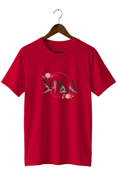 WİDİ Floral Yoga Printed Training T-Shirt Sports T-Shirt