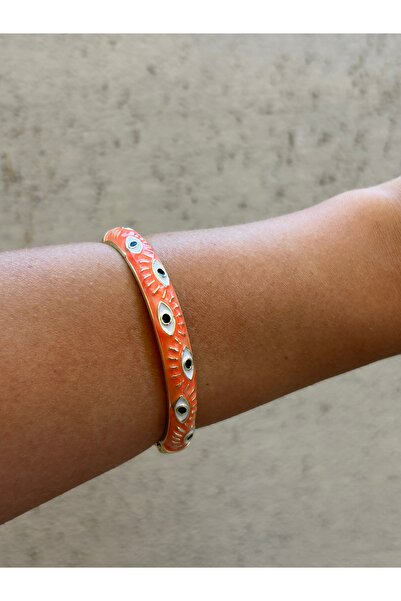 lavanderopa Colorful Steel Bracelet with Evil Eye Detail
