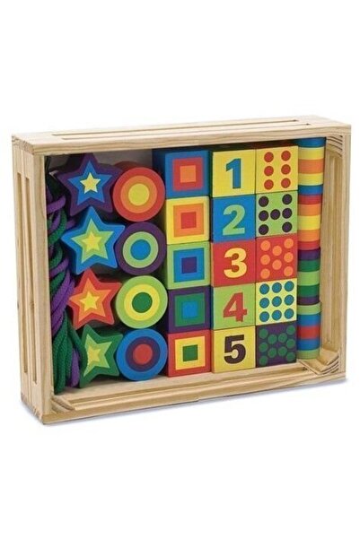 Melissa & Doug Ξύλινο Εκπαιδευτικό Παιχνίδι με Κορδόνια (13775)