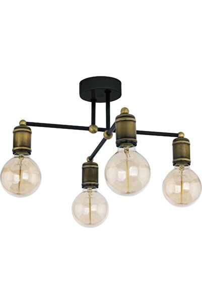Cojom Candelabru Tavi 4, metalic, 4x E27, stil industrial, retro