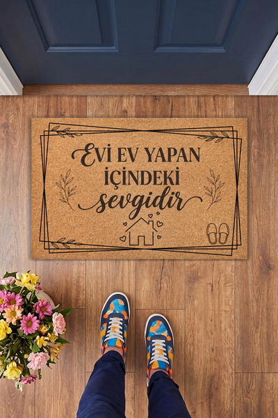 Charmbi Evi Home Made Door Mat 40X60 Digital Printed Modern Decorative Doorma...