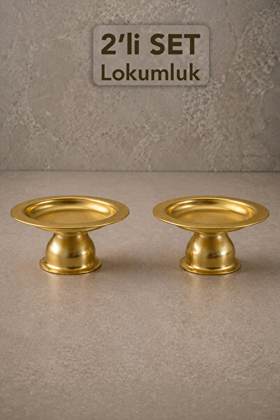 Meleni Home Set de 2 boluri decorative aurii pentru prezentare - Boluri pentr...