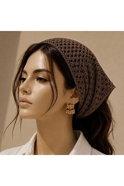 MyHubi Bandana din plasă pentru femei tinere, mamă, tricotată, de vară, perfo...