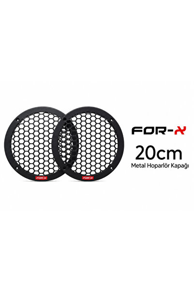 For-X Midrange Kapağı 20cm - 20cm Metal Hoparlör Kapak - 2 Adet