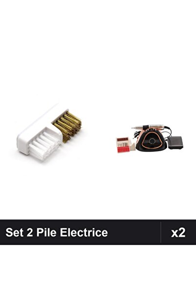 NAİLS Set 2 Aparate Pilă Electrică Manichiură Pedichiură 68W 45000 RPM cu Per...