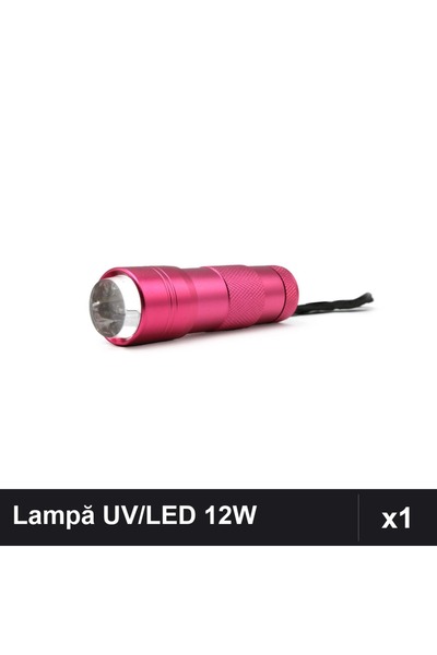 NAİLS Lampă UV/LED cu Pernă Silicon 12W pentru Uscare Unghii Gel Manichiură