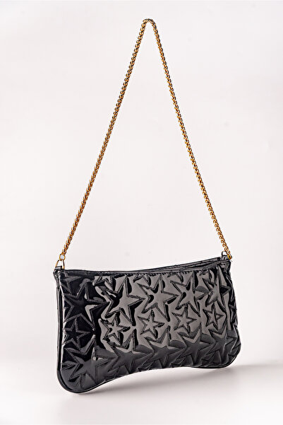 Tecer Bag Women's Star Embroidered Zippered Chain Strap Hand and Shoulder Bag