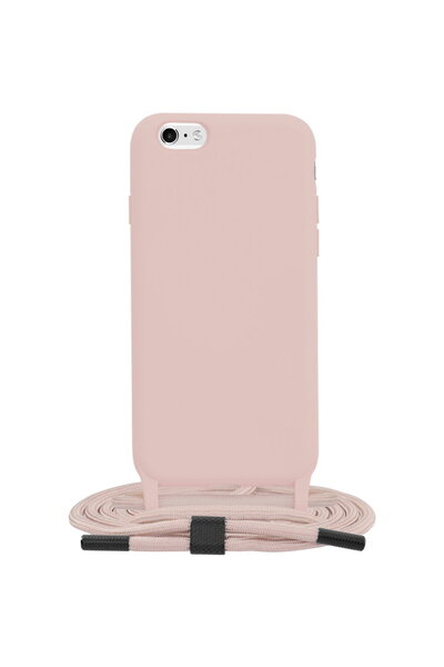 Techsuit Θήκη για iPhone 6/ 6S - Λουράκι χιαστί - Ροζ