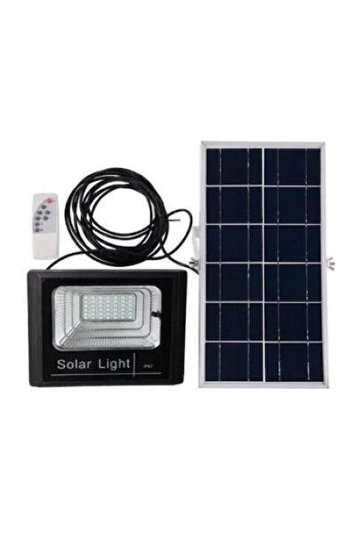 Jortan Proiector solar puternic, 100 W, LED SMD, Panou solar inclus și teleco...