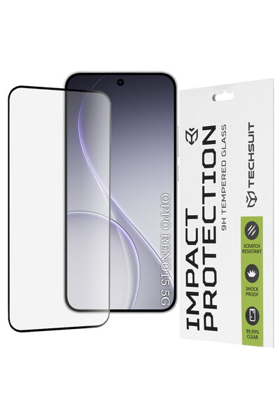 Techsuit Folie pentru Oppo Reno15 - 111D Full Cover / Sticlă cu adeziv integr...