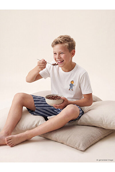 LC Waikiki Timeless Clothing & Timeless Choices Zero Roba Collar Boys' Shorts...