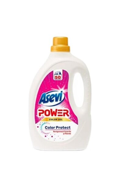 ASEVI Set 2 x Detergent de Rufe Power Color Protect, 2.5 l, 50 Spalari