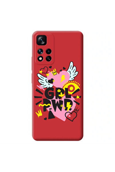 Other Xiaomi Redmi Note 11 Pro 5G Grl Pwr Red Colored Silicone TPU Θήκη