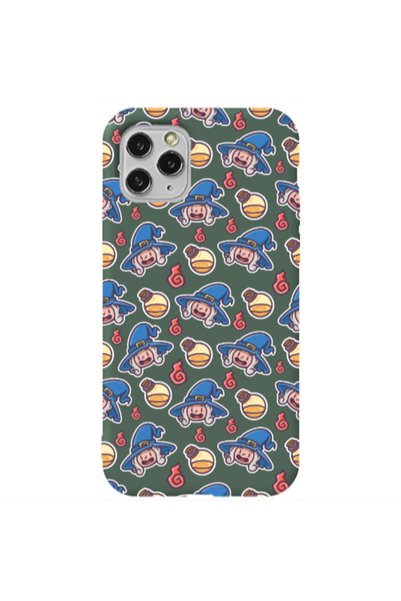 Other Apple iPhone 11 Pro Max Sweet Witch Dark Green Colored Silicone TPU Θήκη