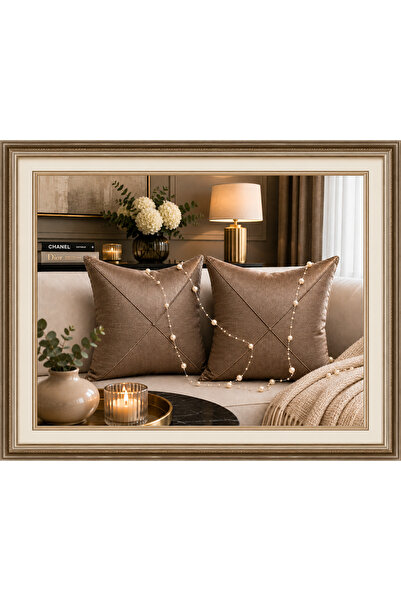 Liz Line Set doua huse pernute decorative, cu fermoar, colectia "Graffio" by ...
