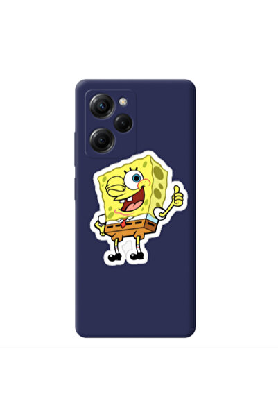 Other Xiaomi Poco X5 Pro spongebob2 Dark blue Colored Silicone TPU Θήκη