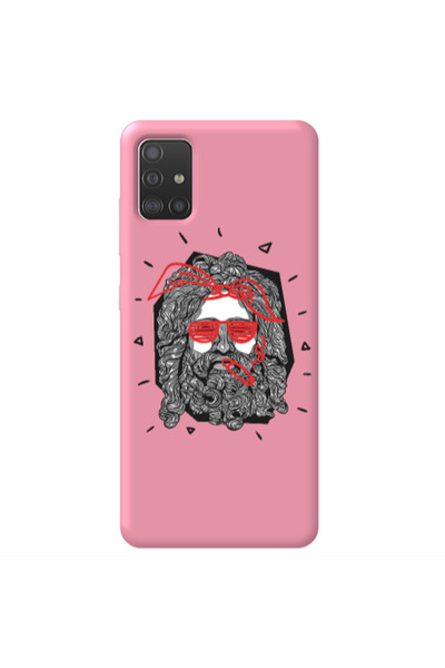 Other Samsung A51 Cool glasses Pink Colored Silicone TPU Θήκη