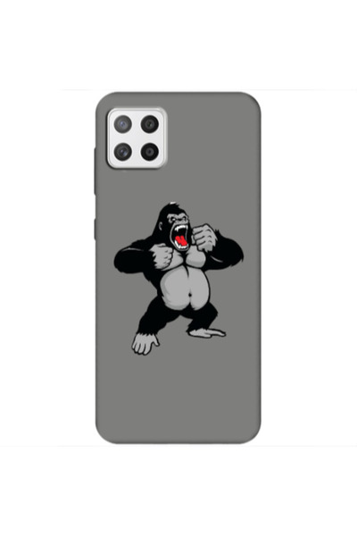 Other Samsung A22 5G Angry Gorilla2 Grey Colored Silicone TPU Θήκη