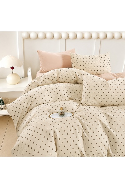 CHIRASO Set Lenjerie Pat CHIRASO, Bumbac, 4 Piese, Cearceaf cu ELASTIC 180x20...