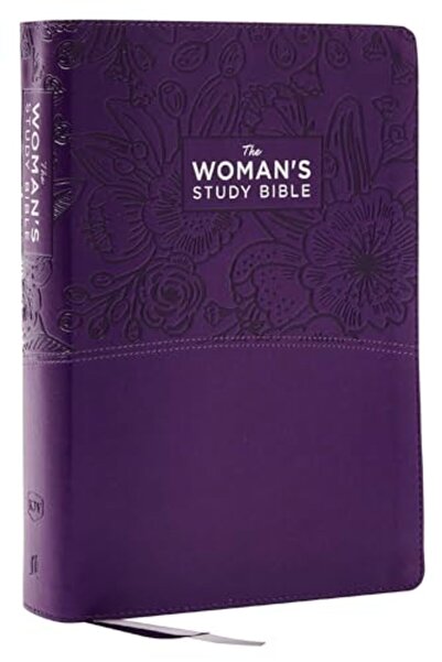 Thomas Nelson Kjv The Womans Study Bible Purple Leathersoft Red Letter Fullco...