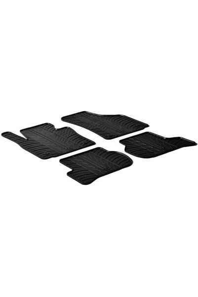 Gledring Σετ Πατάκια Εμπρός και Πίσω 4 τεμαχίων για Seat Leon 2005-2013 Μαύρο...