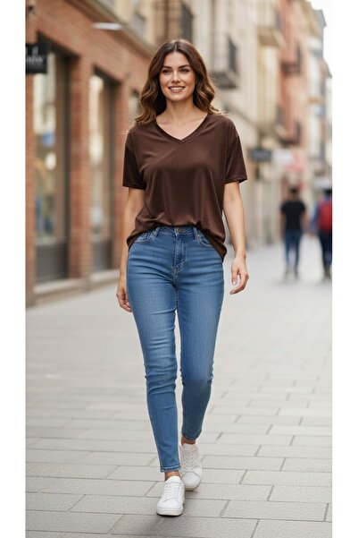 KapadokyaButik WOMEN'S V-NECK TEE