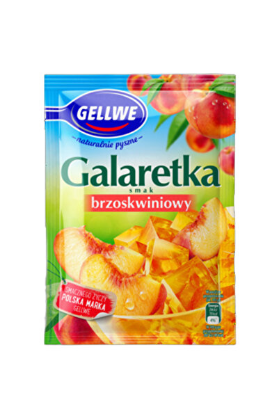 OEM Jeleu Piersica FoodCare, 72 g, 4 porții, conține coloranți, Gelatină de porc