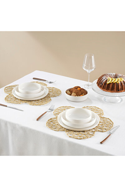 Karaca Home Daisy Amerikan Servisi 2'li Set Naturel