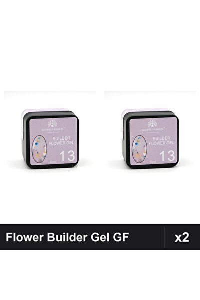 global fashion Set 2 Flower Builder Gel 8ml Nr.13 Constructie Unghii UV