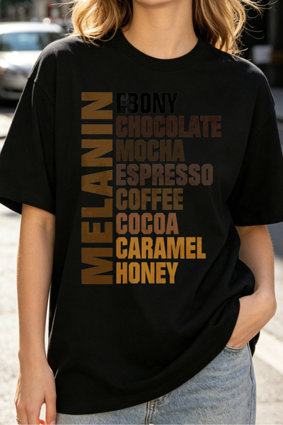Fleck Womens T Shirts Melanin Ebony Chocolate Mocha Espresso Coffee Cocoa Car...