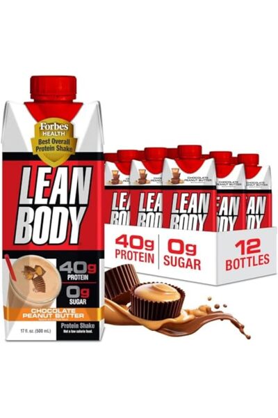 Labrada مشروب بروتين جاهز للشرب من ليين بودي، 40 جرام بروتين، بنكهة زبدة الفو...