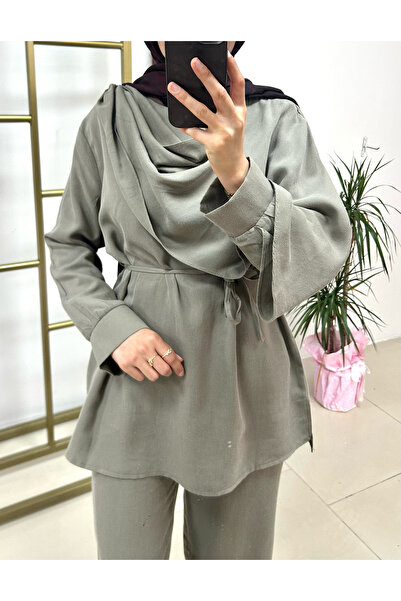 Store pelerin yaka takım