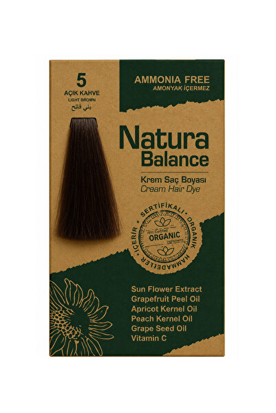 NATURABALANCE Natura Balance Açık Kahve 5 Krem Saç Boyası