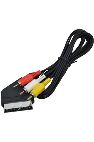 goobay Καλώδιο Scart αρσενικό - Component αρσενικό 1,5μ Μαύρο 02.005.0009