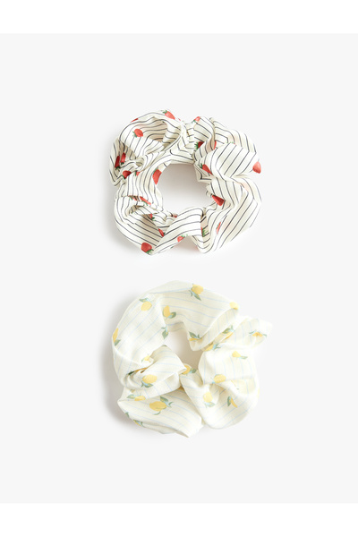Koton Patterned 2-Piece Rubber Buckle Set
