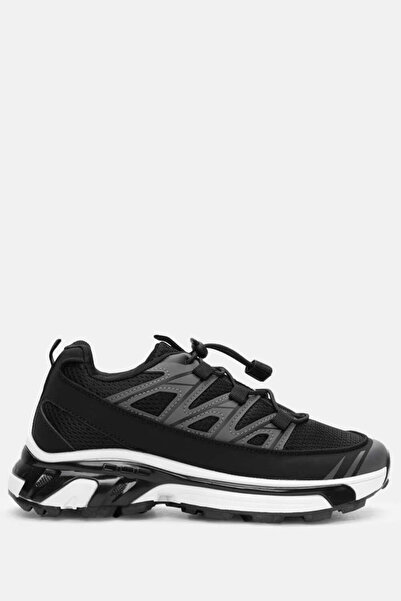 Luigi Αθλητικά Sneakers με Διχτυωτό Υλικό και Δαντέλα - Μαύρα - 38