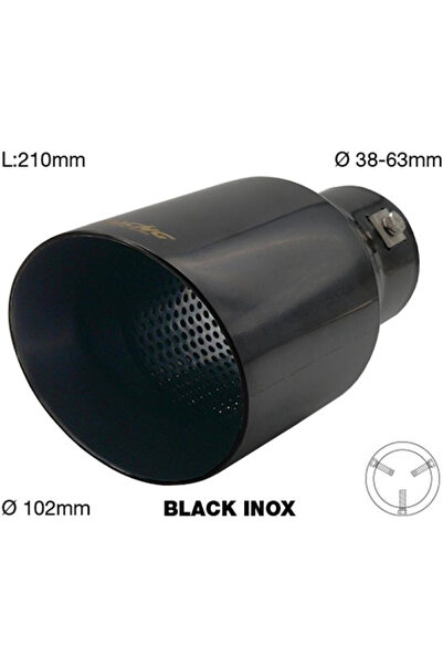 Simoni Racing Σιγαστήρας Εξάτμισης Γενικής Χρήσης 38-63mm (Μήκος 210mm - Εξωτ...