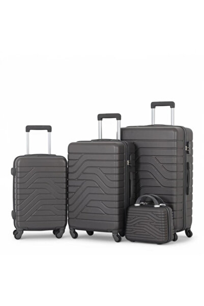 Generic 4Pcs Luggage Set with 360 Degree Universal Wheels - Static Digital Lo...