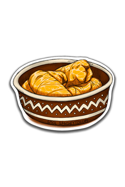 Smol Spaghettorium Magnet de frigider Smol Spaghettorium, Oala Ceramica cu Sa...