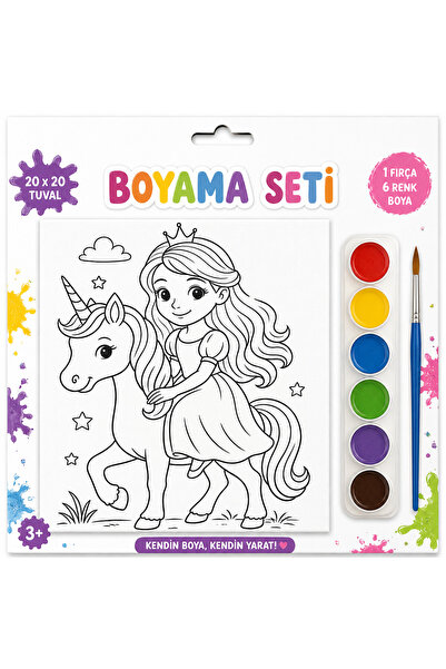 Luniva barbie Figürlü Boyama Seti – 5 Farklı Model Karışık Gönderi