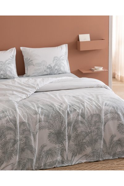 Madame Coco Aruba double size 100% cotton ranforce printed sheet bedding set - mint green