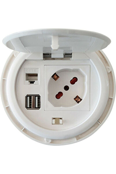 Techly Μονή Πρίζα με 2 USB-A Κωδικός: IUPS-PCP-81U2URJ