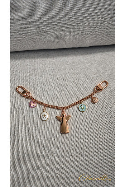 Store Engeltje chain - Melek Blush Lumiére multi chain çanta charmı