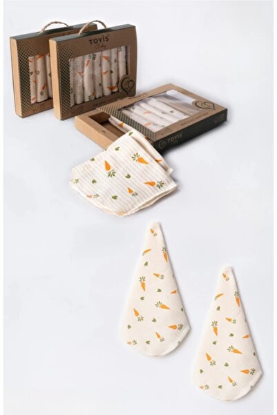 MODA 7-piece carrot patterned baby burp cloth